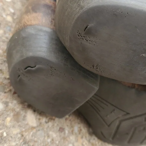 Ariat Roughstock Brown Leather Cowboy Boots Youth Toddler 12 Western Preloved - Picture 10 of 10